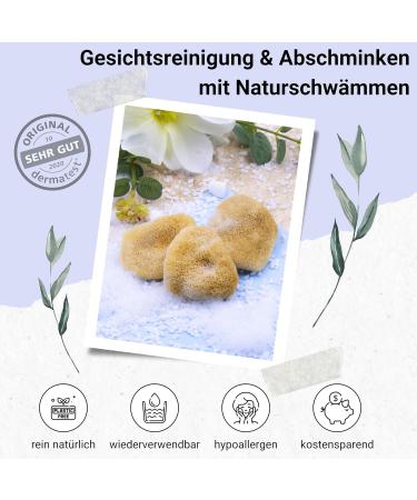 Tom & Pat Natural Face Sponge Reusable Dermatologist Approved for Makeup & Facial Cleaning | Eco-Friendly Skincare Tool from Greece | Buy Now! - Buy Online on GoSupps.com