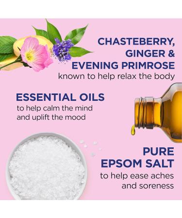 Dr Teal's Menstrual Relief Epsom Salt Soaking Solution 3 lbs (Pack of 4) | Herbal Plant Complex & Essential Oils | Packaging May Vary - Buy Online on GoSupps.com