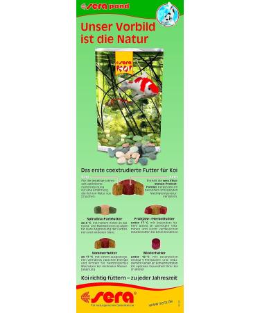 Sera Koi Professional Spirulina Color Feed 2200g - Enhance Koi Colors Promote Growth Reduce Water Pollution & Algae - Ideal for 8 C+ Temperatures | Premium Koi Fishing Food - Buy Online on GoSupps.com
