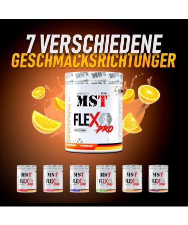 Flex Pro Powder - Glucosamine Chondroitin MSM Collagen Vitamin C & D3 - Orange | Top Quality Joint Support Supplement | International Shipping - Buy Online on GoSupps.com