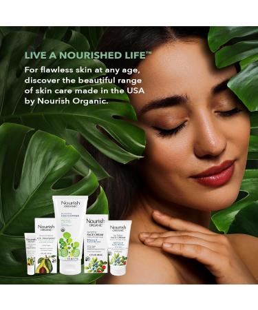 Nourish Organic Face Cleanser + Face Lotion Set Lightweight Moisturizing Formulas with Hydrating Aloe Vera and Replenishing Botanicals - Buy Online on GoSupps.com