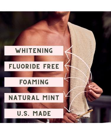 Natural Whitening Toothpaste Tablets - 120 Count Bundle Fluoride Free US-Made Mint Flavor TSA Compliant - Buy Online on GoSupps.com