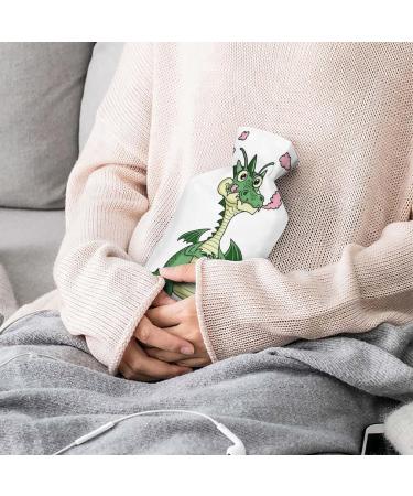 Dragon Hot Water Bottle with Plush Cover | Hand Warmer for Adults & Children | 26.5x15.3cm - Ideal for Comfort & Warmth - Buy Online on GoSupps.com