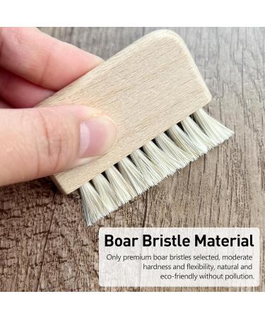 Natural Beech Wood Nail Brush - Non-Slip Hand & Toenail Cleaner | Compact & Durable | Ideal for Home & Travel - Buy Online on GoSupps.com