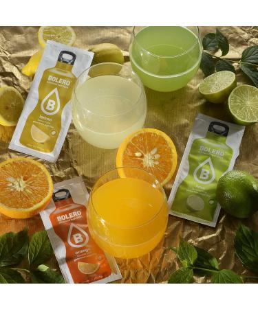 Bolero LIME 24x3g | Sugar-free juice powder sweetened with stevia + vitamin C | for children and athletes | gluten-free vegan | lime flavor - Buy Online on GoSupps.com
