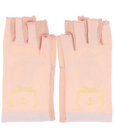 minkissy 1 Pair Gel Manicure Gloves Half Finger Gloves Nail Uv Gloves Hand Protective Gloves Golf Glove Manicure Gloves Anti Uv Nail Art Accessory Sun Protection Nail Cotton