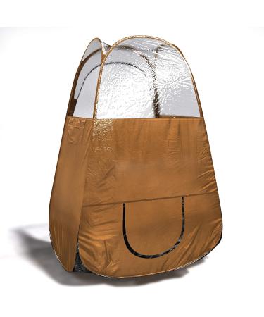 Shop Spray Tan Tent (Bronze) - Professional Pop-Up Booth Easy Setup No Logo Perfect for Sunless Tanning & Airbrush Art - Buy Online on GoSupps.com