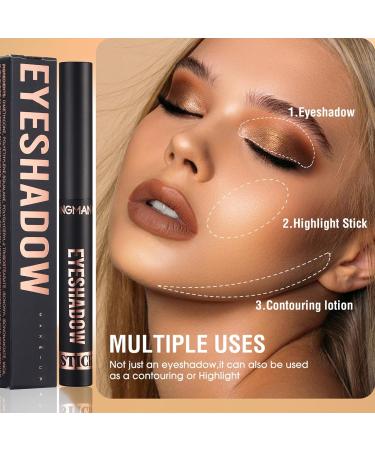  MEITREND Matte Eyeshadow Stick Highly Pigmented Shimmer Eyeshadow Pencil Soft Creamy Nude Glitter Makeup Pencil - Buy Online on GoSupps.com