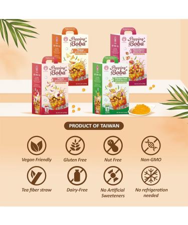 O s Bubble Popping Boba Kit DIY Bubble Tea (Passion Fruit Green Tea) - Buy Online on GoSupps.com