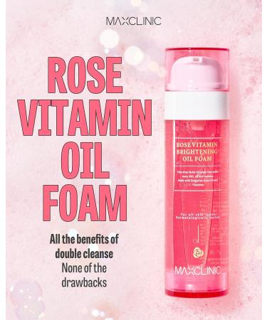 Buy K-Beauty Rose Vitamin Oil to Foam - Hydrating Face Wash for Dry Sensitive Skin - Korean Rose Oil Cleanser 3.88 oz - Buy Online on GoSupps.com