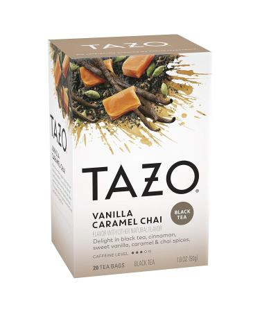 Tazo Chai Vanilla Caramel Tea Bags - 20 Count (Pack of 6) | Premium Quality - Buy Online on GoSupps.com