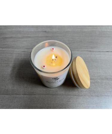 Secret Candle - Handmade Lemongrass Scented Candle with Inspiring Message | Be Happy | Artisan Soy Wax & Wooden Wick - International Shipping Available - Buy Online on GoSupps.com
