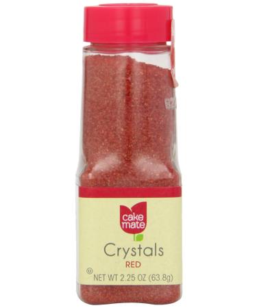 Cake Mate Red Crystal Decors, 2.25 oz