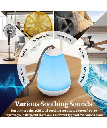 ARVOV White Noise Machine with 20 Soothing Sounds and Night Light - Sleep Aid for Adults, Kids & Babies - Nursery and Travel Soothers - Buy Online on GoSupps.com
