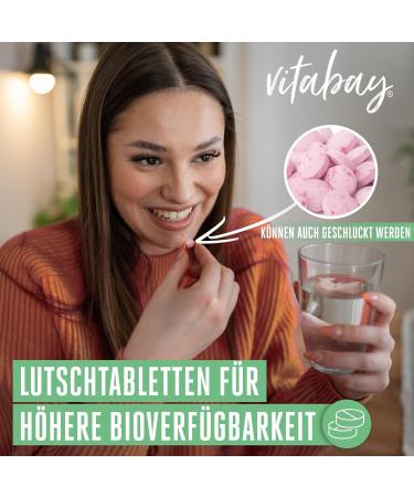 Vitabay Vitamin B12 500 g Lollipops - 360 Vegan Tablets | High Dose Methylcobalamin - Buy Online on GoSupps.com