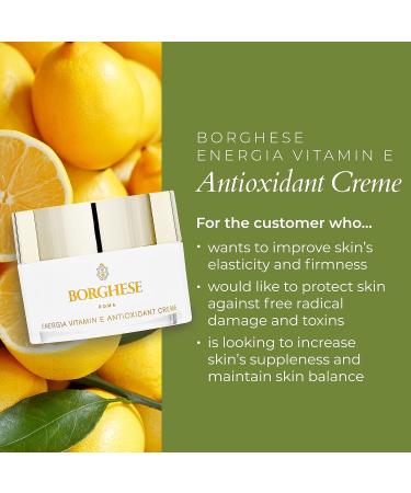 Borghese ENERGIA Vitamin E Antioxidant Creme - 1 FL Oz - Buy Online on GoSupps.com