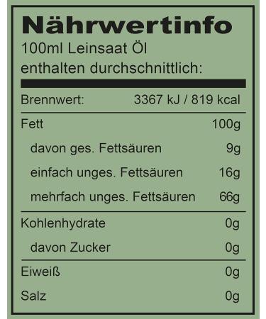 Seitenbacher Organic Linseed Oil - Cold Pressed First Pressing 250ml | Premium Quality for Health - Buy Online on GoSupps.com