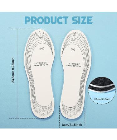 Kids Memory Sponge Shoe Insoles - 2 Pairs, Breathable & Washable - Black - Buy Online on GoSupps.com