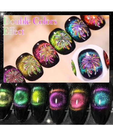 9D Cat Eye Gel Nail Polish Set - 12 Colors Magnetic Chameleon Effects for Professional Salon Use | X9D-SET - Buy Online on GoSupps.com