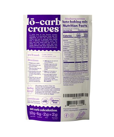 Livlo Keto Blueberry Scones Baking Mix with Real Blueberries | 9.5 oz - Buy Online on GoSupps.com