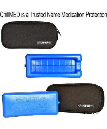 ChillMed Insulin Cooler Travel Case - Black | Diabetic Pen Travel Bag with Cooling Pocket | 12 Hour Cooling - Buy Online on GoSupps.com