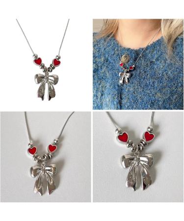 Oralgo Heart-Butterfly Necklace | Handmade Adjustable Choker & Collarbone Chain | Perfect Gifts for Women - Buy Online on GoSupps.com