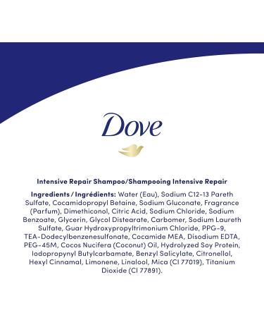 Dove Intensive Repair Shampoo with Bio-Nourish Complex revives damaged hair 750 ml 1 count (Pack of 1) Intensive Repair Shampoo - Buy Online on GoSupps.com