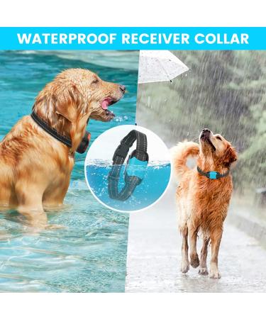Electric Dog Fence Wired Pet Containment System 656Ft Electric Fence for Dogs Adjustable Vibration & Rechargeable Underground/Aboveground 2 Waterproof Shock Training Collars Receiver Tone Correction - Buy Online on GoSupps.com