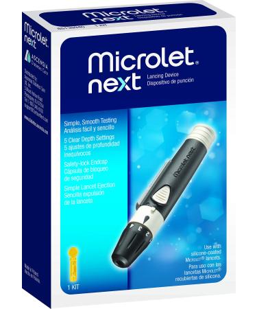 MICROLET NEXT Adjustable Lancing Device, 5 Depth Settings