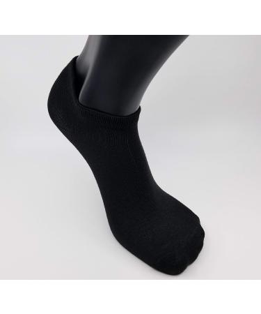 Shaii Non-Binding Thin Low Cut Diabetic Socks - Black (L-XL) - Buy Online on GoSupps.com