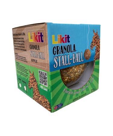 Likit Granola Stall-Ball Horse Treat 1.6kg | Flavours Apple Mixed Berry Peppermint Molasses | Long Lasting Boredom & Stress Reliever | 1.6kg