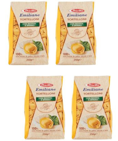 Barilla Barilla: Emiliane Dried tortellini with ricotta cheese and spinach 250g (Pack of 4)