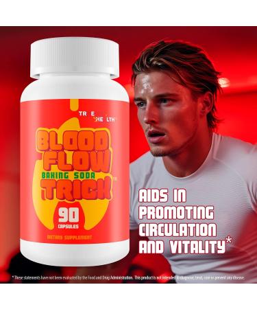 Baking Soda Trick for Men - Our Best Blood Flow Pills - Male Circulation Supplement for Advanced Blood Flow Care - Natural Circulation Supplements - Blood Circulation Supplements for Men - Buy Online on GoSupps.com