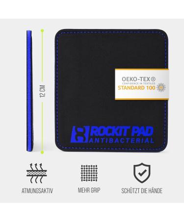 Rockitz Grip Pads - Ultimate Comfort & Grip for Fitness Training Gloves | Strength Training Bodybuilding & CrossFit | Unisex Series in Blue & Black - Buy Online on GoSupps.com