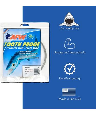 AFW Tooth Proof Stainless Steel Leader Wire - 174 lb Test, Camo - 30 ft - Buy Online on GoSupps.com