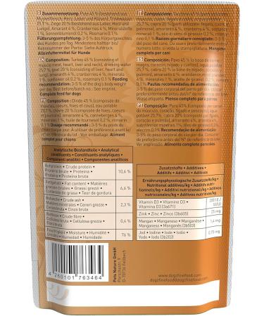 Buy Dogz Finefood Wet Dog Food - Turkey & Goat Grain-Free & Sugar-Free High Meat Content - 12 x 100g Bags | Premium Delicatessen for Dogs & Puppies - International Shipping - Buy Online on GoSupps.com