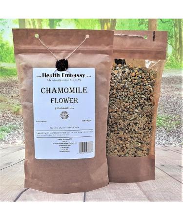 Health Embassy Chamomile Flower Tea | Matricaria L | Camomille Fleur Tisane 100g - Buy Online on GoSupps.com
