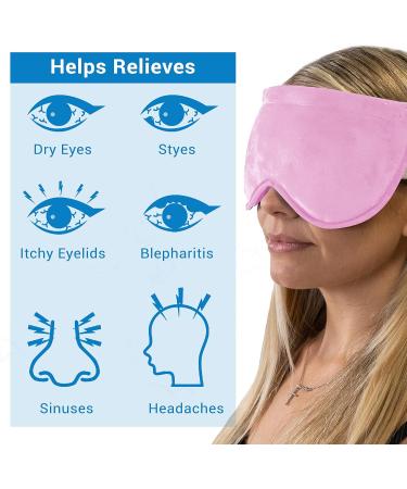 Zomaple Heated Eye Mask for Dry Eyes | Reusable Moist Heat Compress | Soothing Warm Compress for Relief from Stye & Blepharitis | Microwavable Rose Gold Design - Buy Online on GoSupps.com