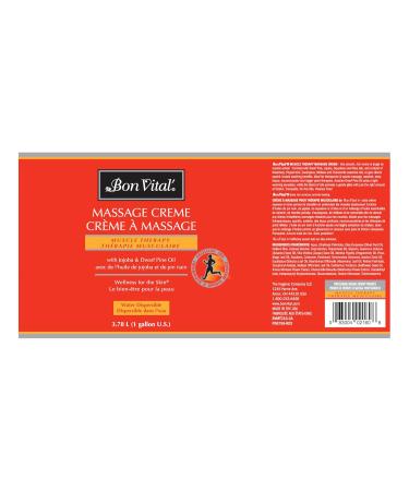 Bon Vital New Version Massage Oil - White 1 Gallon | Premium Quality for Professionals | Buy Internationally - Buy Online on GoSupps.com