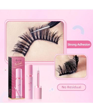 Beauty7 False Eyelash Glue Strong Hold False Lashes Glue Waterproof Latex Free Eyelash Glue Professional Transparent Strip Eyelash Adhesive White Lashes Glue Clear - Buy Online on GoSupps.com