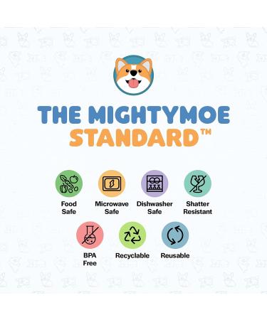 MightyMoe 4-Pack Spill Resistant 10 oz. Straw Cup Set with Silicone Straws - Slate/Blue Gray - Buy Online on GoSupps.com