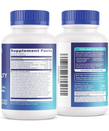 Blue Stork Men's Fertility Support - Prenatal Multivitamin with Maca Root and Folate - 60 Capsules - Buy Online on GoSupps.com