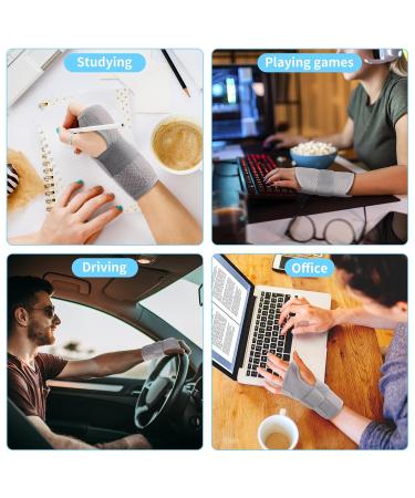 Milaiun Adjustable Wristwear for Tendinitis & Arthritis - Stylish Metal-Style Stabilizer | Gray S/M for Men & Women - Buy Online on GoSupps.com