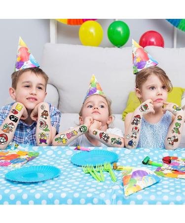 60PCS Mario Temporary Tattoos Party Favors - Cute Cartoon Decorations for Kids Birthday Party - Buy Online on GoSupps.com