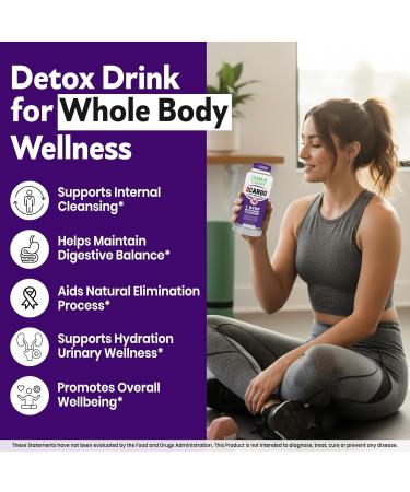 Herbal Clean Detox Cleanse Premium Same-Day Detox 16 Fl Oz - Grape Flavor - Buy Online on GoSupps.com