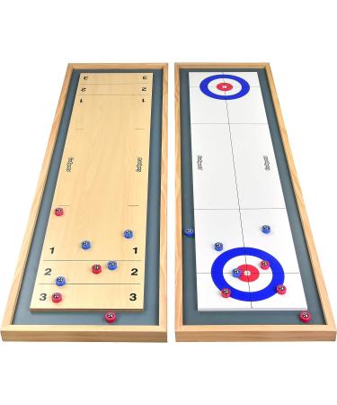 GoSports Shuffleboard and Curling 2 in 1 Board Games - Buy Online on GoSupps.com