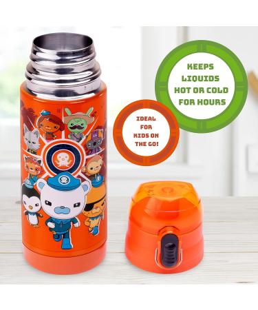 Octonauts Above & Beyond Orange Stainless Steel 13oz Insulated Water Bottle for Kids | Spill-Proof & Reusable - Travel & School Essential - Buy Online on GoSupps.com
