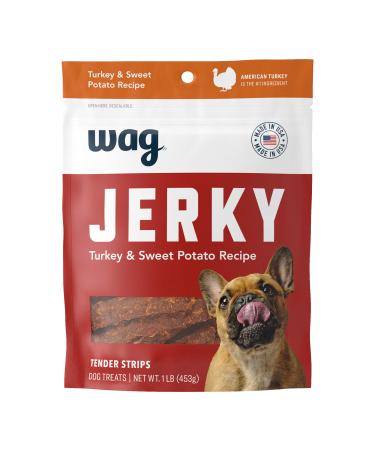 Amazon Brand  Wag Soft & Tender American Jerky Dog Treats Dog Treats 1 Pound