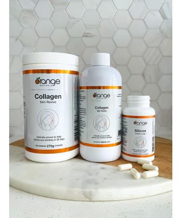 Orange Naturals Silicon + Biotin Fresh Look 30 V-Caps Enhanced Formula for Vibrant Appearance Hair & Nail Strength Essential Silica & Biotin Complex - Supportive Joint Health Supplement - Buy Online on GoSupps.com