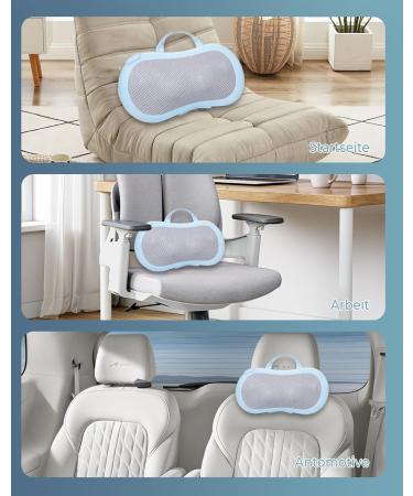 Back and Neck Massager with Warmth - Deep Tissue Massage Pillows for Shoulders Back & Legs - Perfect Gift in Gray Blue - Buy Online on GoSupps.com